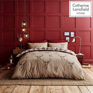 Stag Easy Care Double Duvet Set Multi