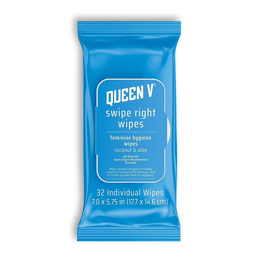Queen V Swipe Right Wipes (32-Count)
