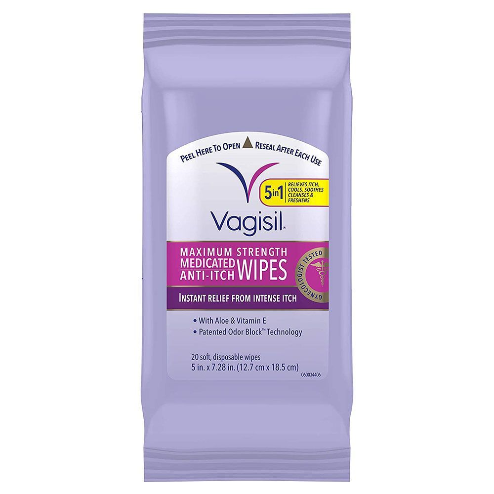 Vagisil Maximum Strength Medicated Anti-Itch Wipes (20-Count)