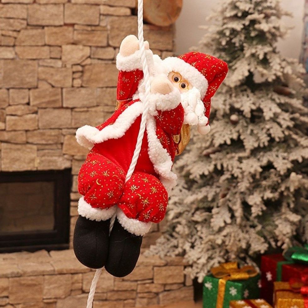 聖誕老人爬繩裝飾