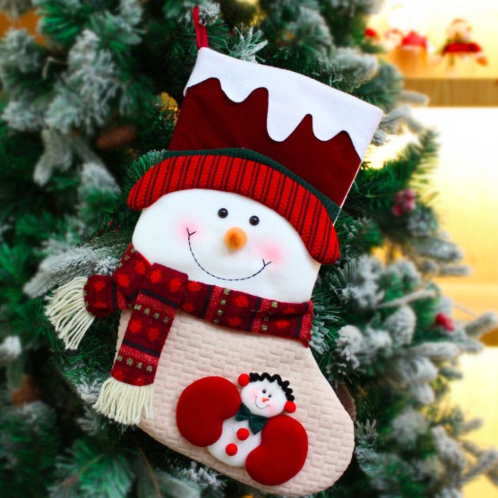 雪人聖誕襪