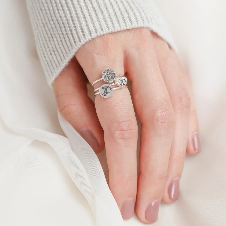Custom Paw Print Ring 