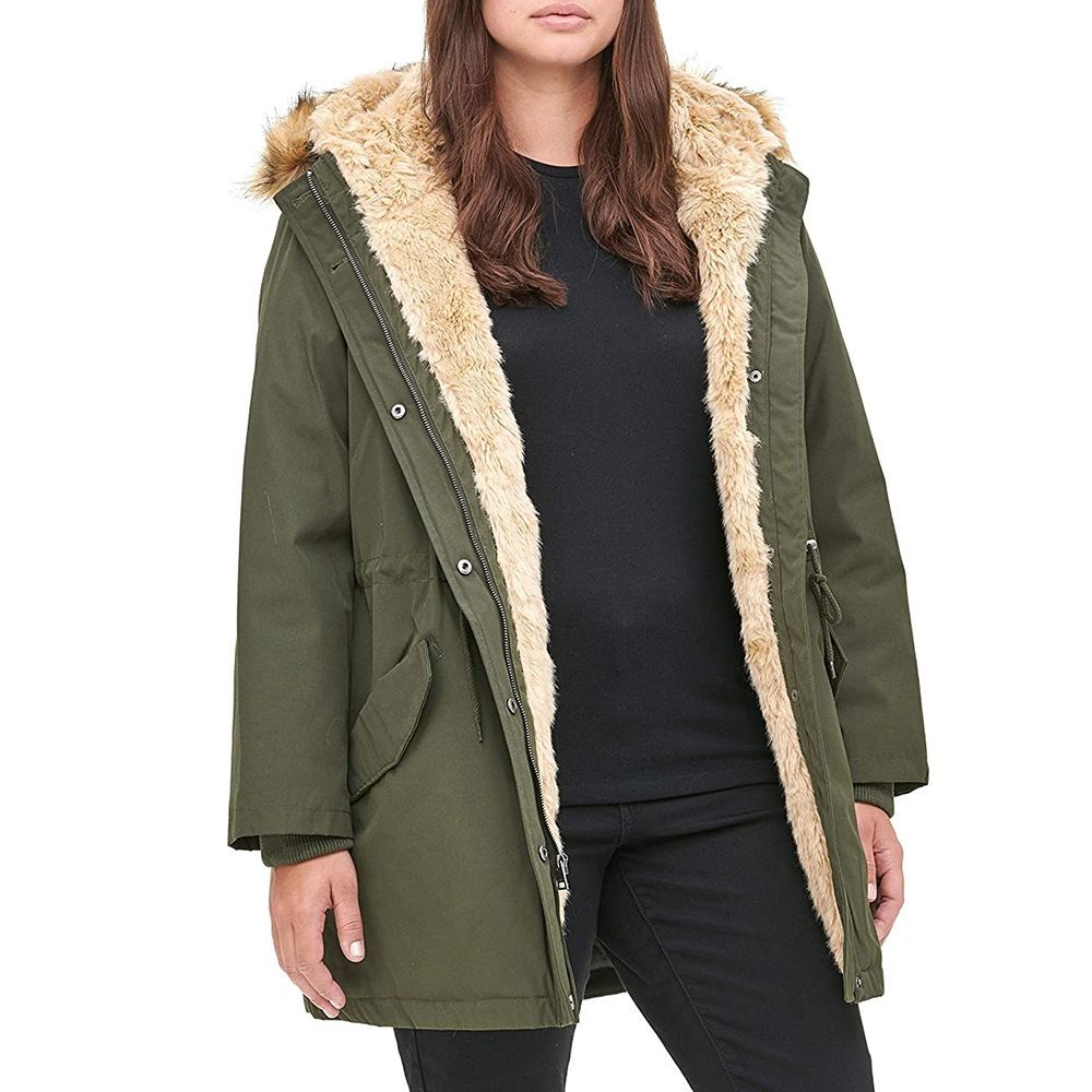 DUOMI Womens Winter Hooded Warm Coats Parkas Down Jackets Zipper Long Overcoat