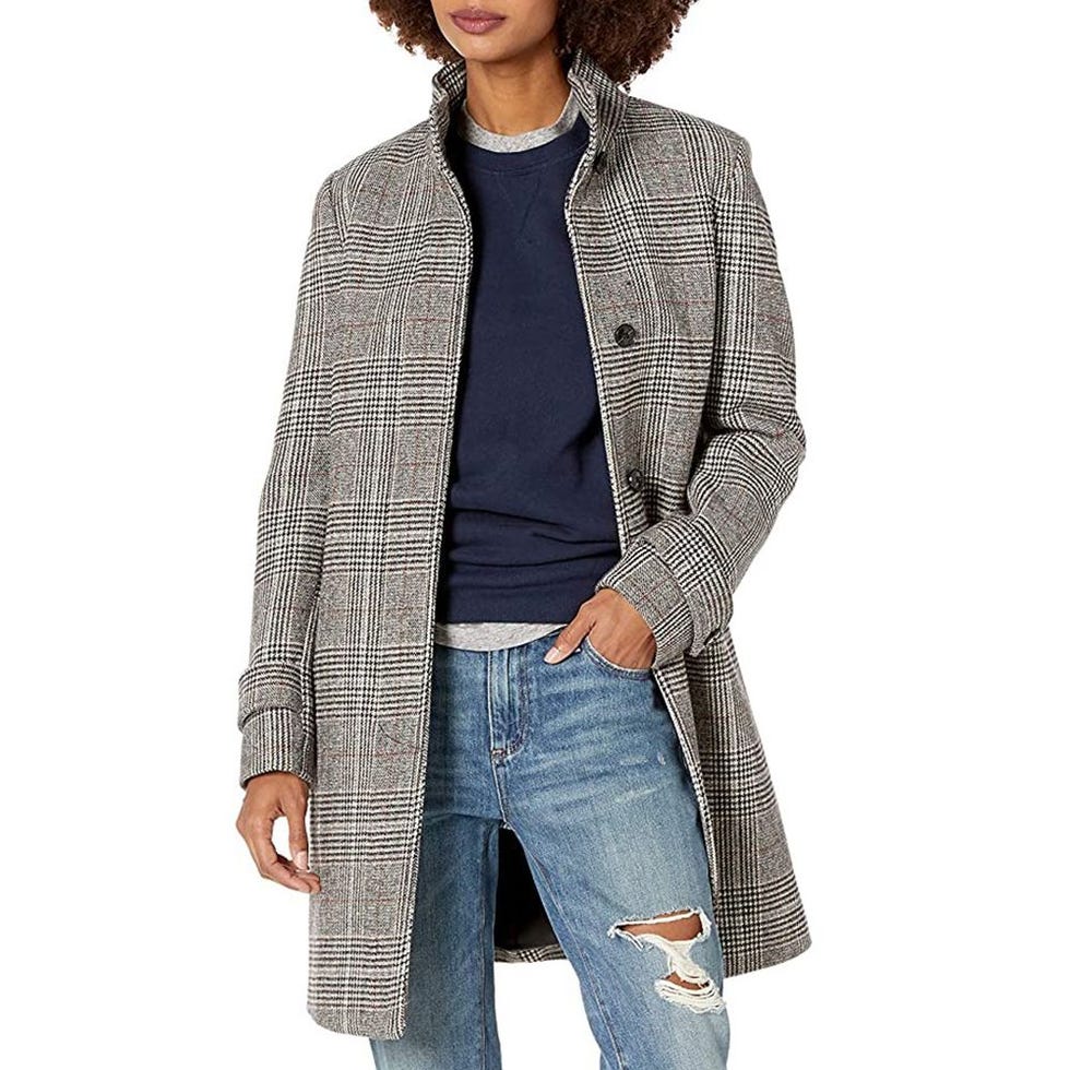 Cole Haan Women's Glennplaid Single-Breasted Wool Coat