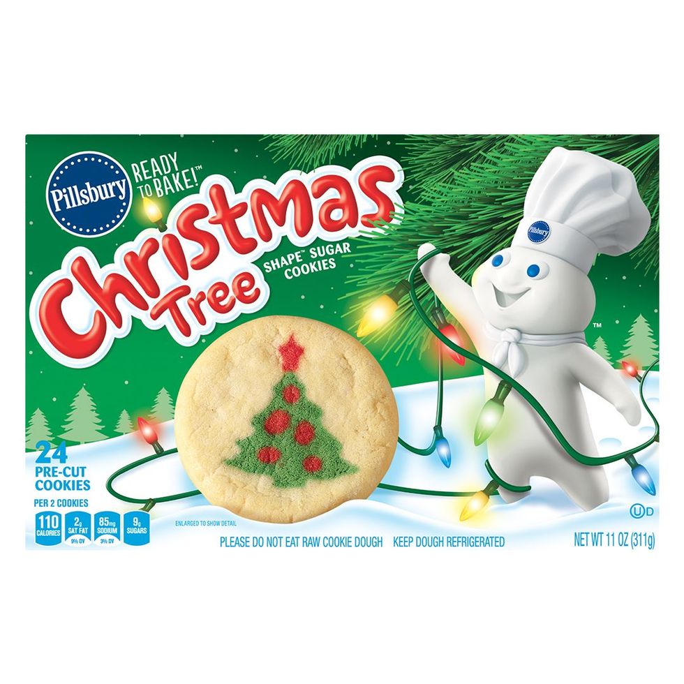 Christmas Tree Shape Sugar Cookies