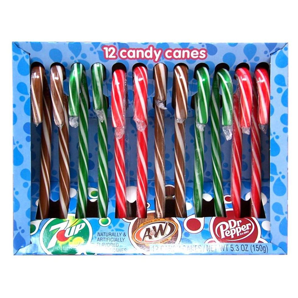 Dr Pepper, 7-Up, and A&W Flavored Candy Canes