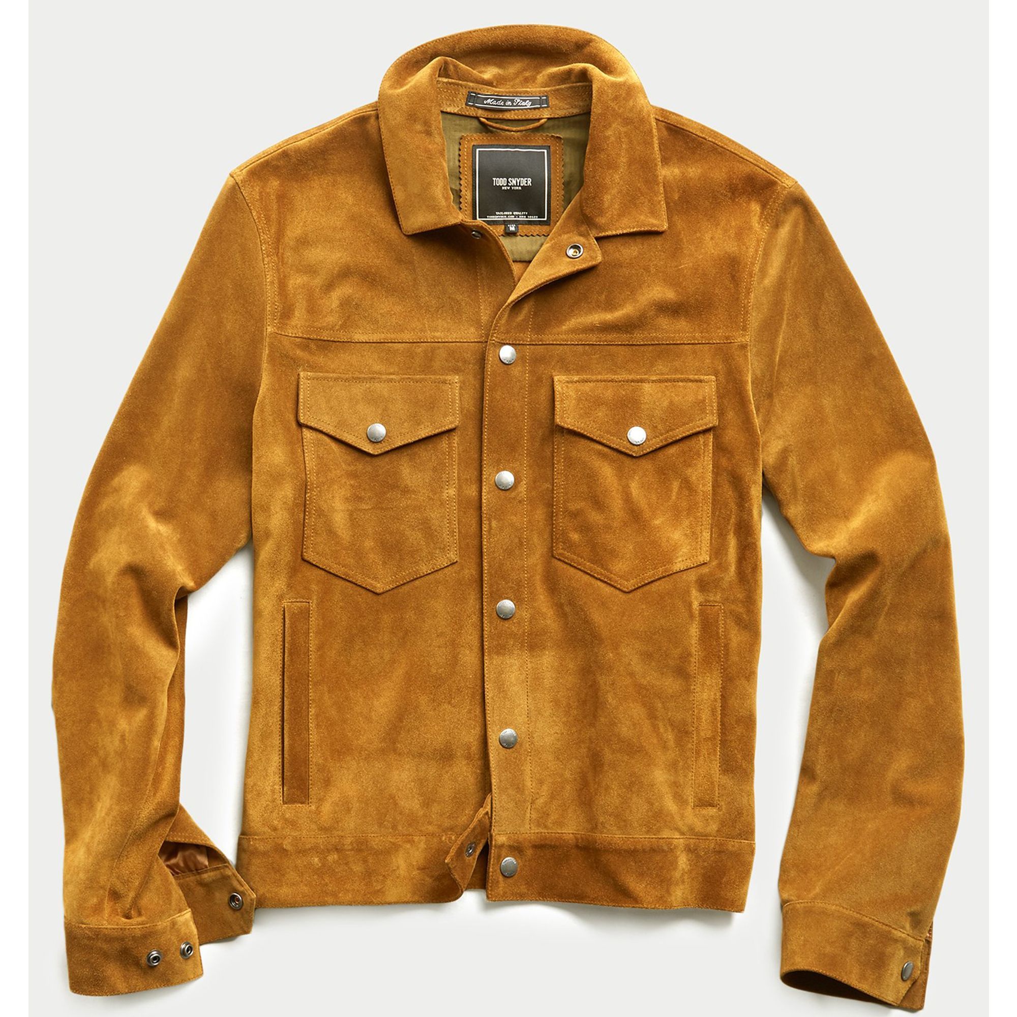 mens tan faux suede jacket