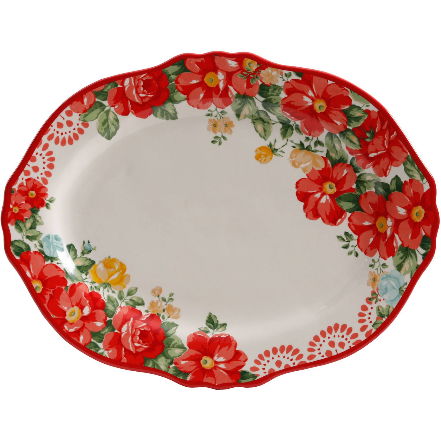 The Pioneer Woman Floral Platter