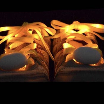 Light Up LED Shoe Laces Yellow