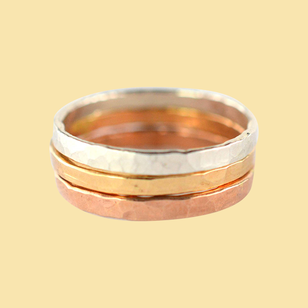 Thick Stackable Rings Set of 3