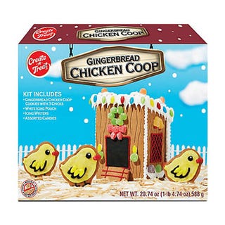 You Can Build a Gingerbread Chicken Coop Kit With Chick 