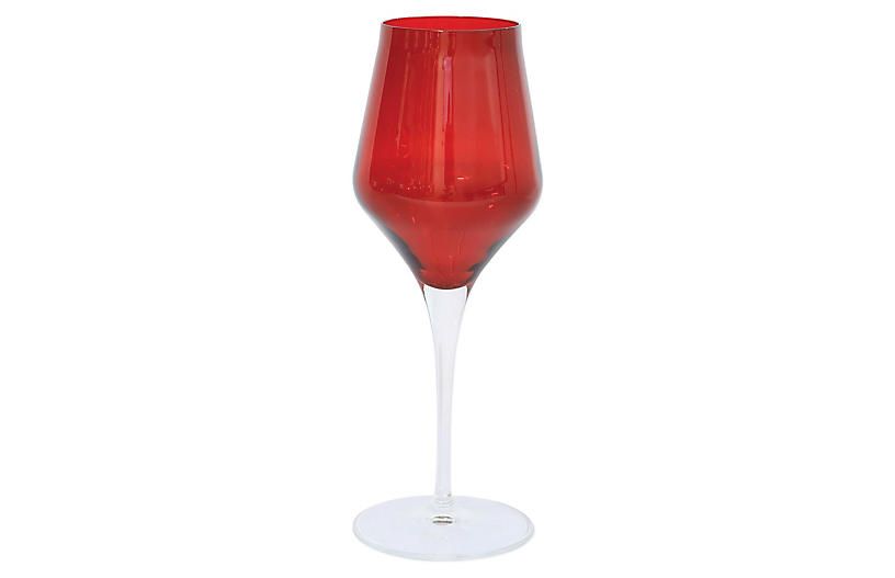 Contessa Wineglass, Red