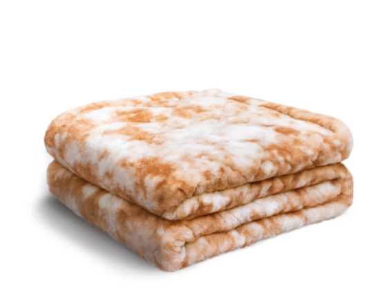 Comma Faux Fur Weighted Blanket