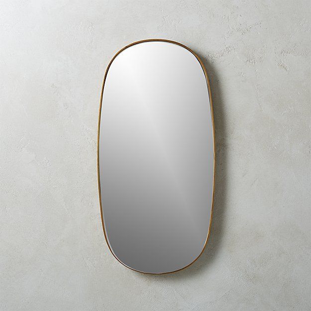 Rogue Brass Small Oval Mirror