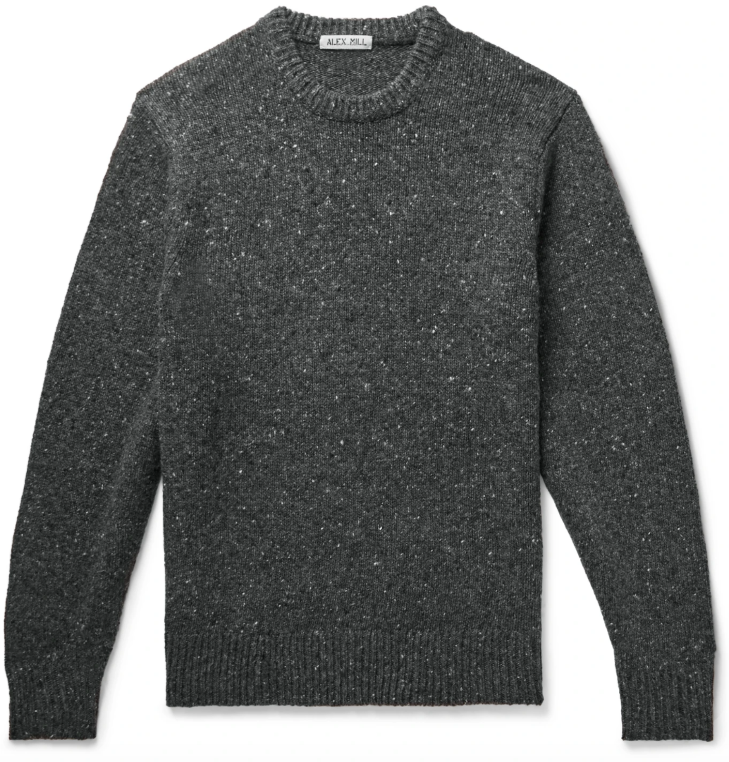 Fashion Sweaters Wool Sweaters ESISTO Wool Sweater flecked casual look 