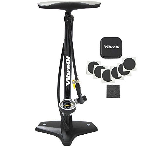 Vibrelli Bike Floor Pump with Gauge