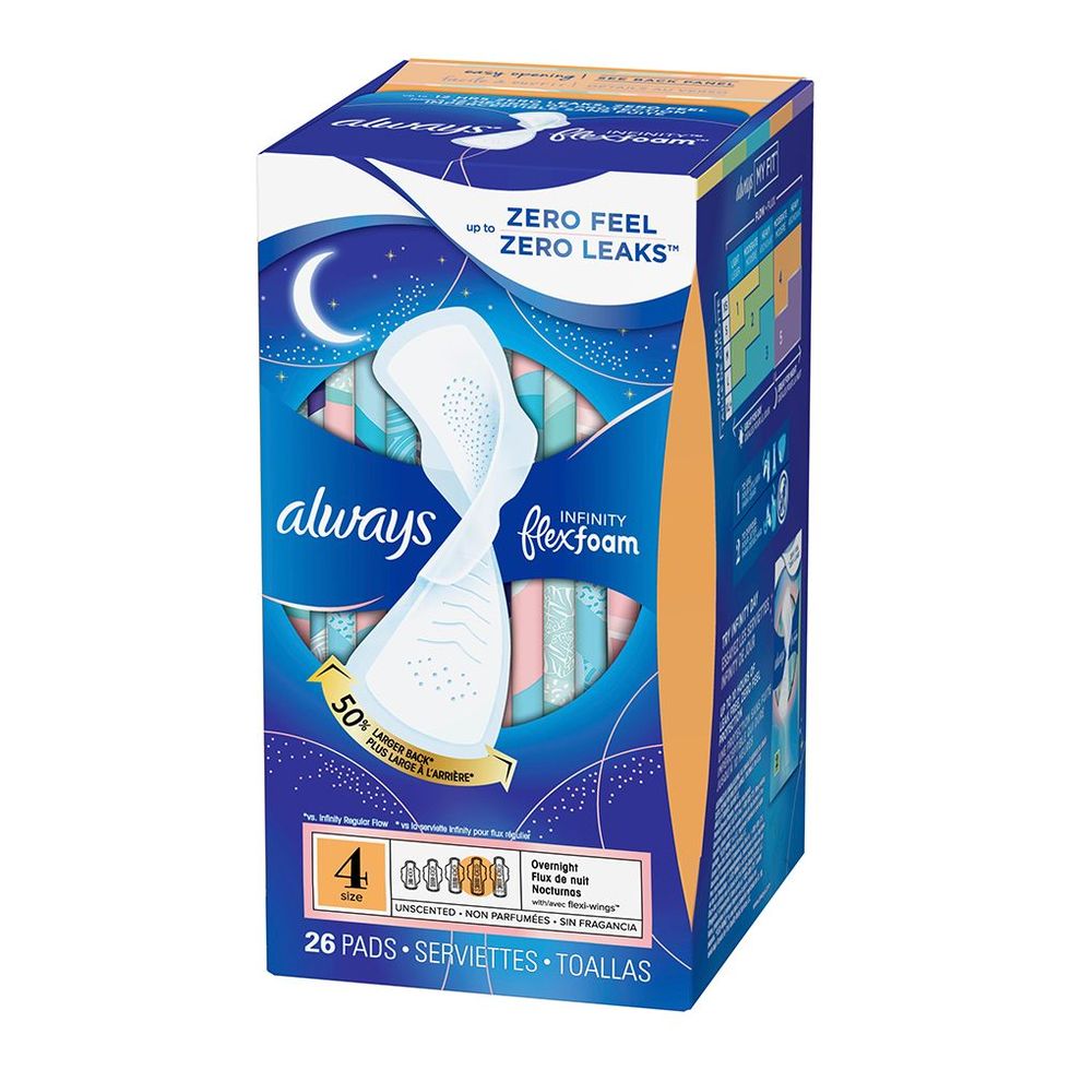 Always Infinity Overnight Pads with Wings (26 count)