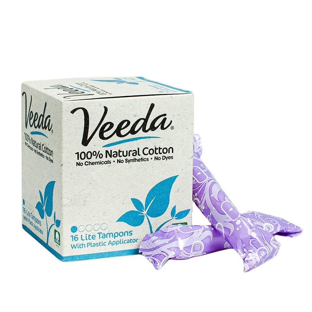 Veeda 100% Natural Cotton Tampons (16 count)