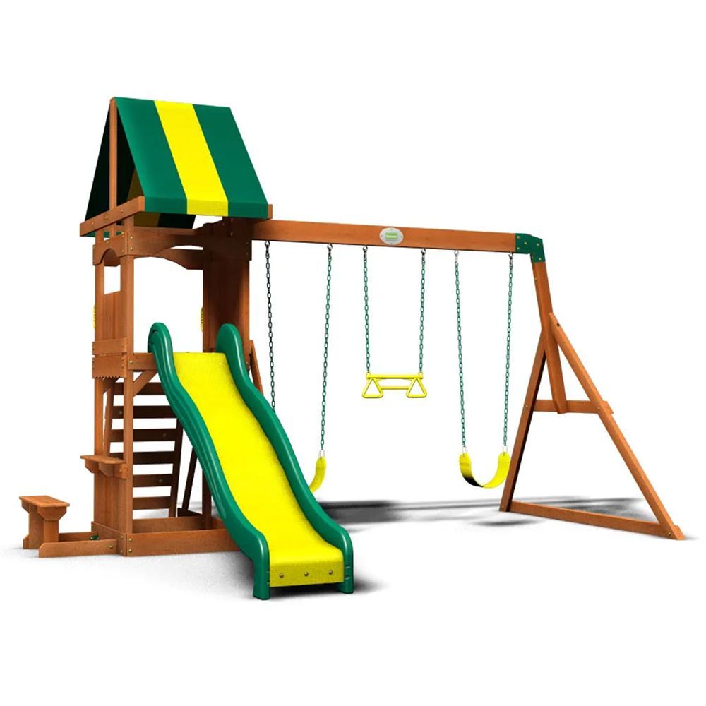 cedar outdoor playset