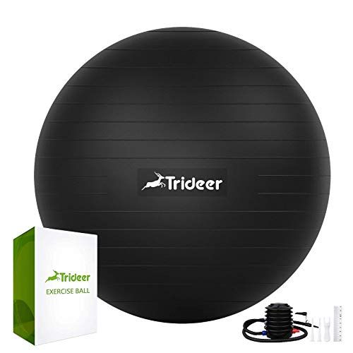 Trideer Exercise Ball with Quick Pump