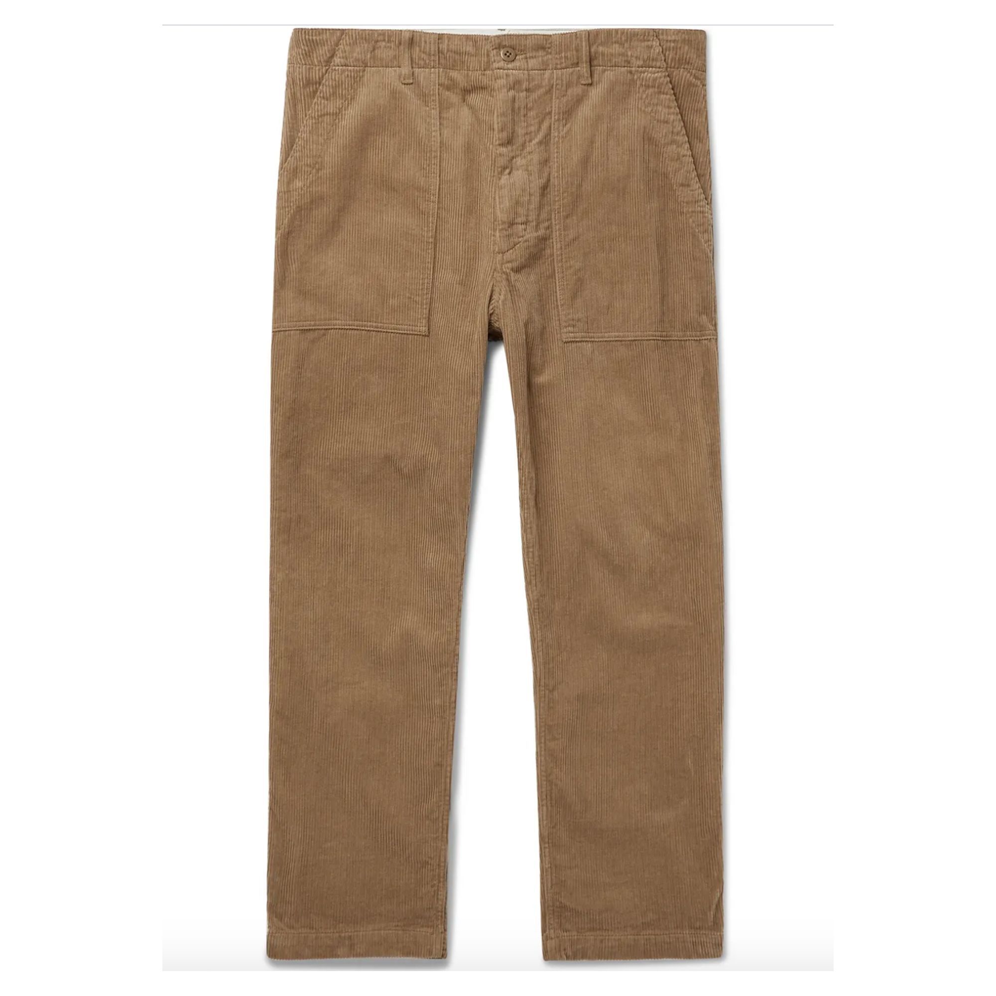 Sweatwater Mens Winter Trousers High Waisted Slim Corduroy Thicken Pants
