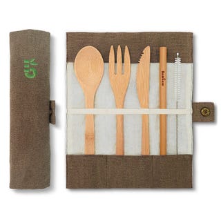 Bambaw Bamboo Cutlery Set & Jute Pouch