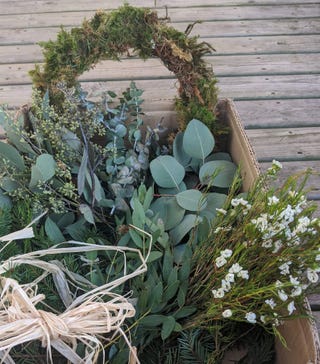 Eucalyptus and Fir Christmas wreath kit