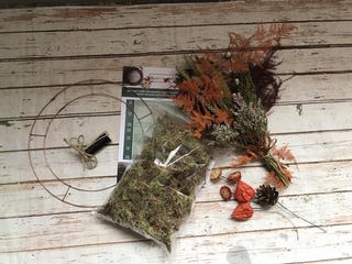 Wreath Making Kit with Dried Flowers