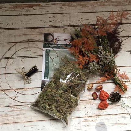 Wreath Making Kit with Dried Flowers
