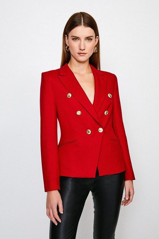 Tailored Button Military Blazer, £118.30 (was £169)
