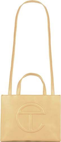 Telfar Medium Logo Shopping Bag in Brown