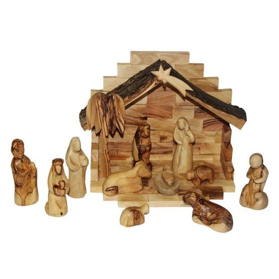 Hand-Carved Nativity Set 