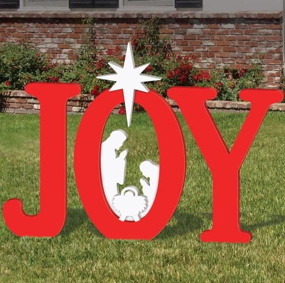Joy Nativity Display