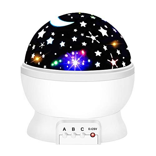 Star and Moon Night Light Projector