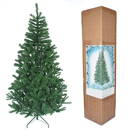 4FT-8FT White Imperial Pine Artificial Christmas Tree Luxury Xmas Home Decor 