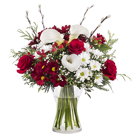 Harmony Bouquet: Roses and Callas