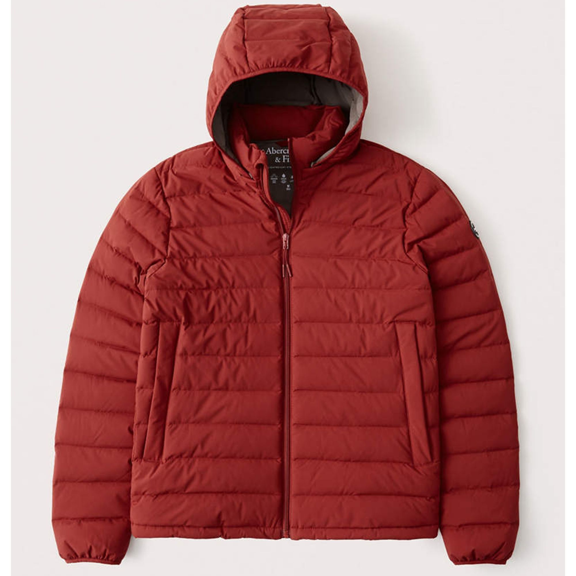 stretch primaloft puffer abercrombie