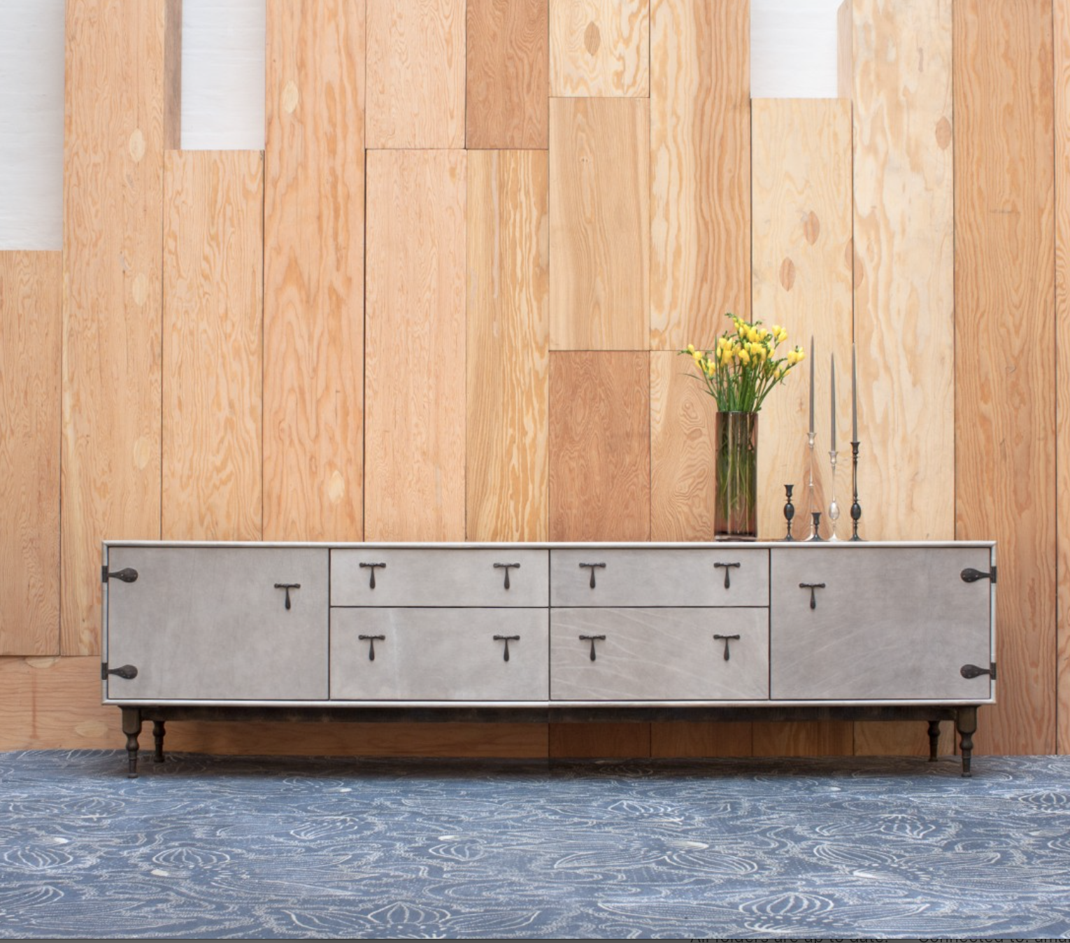 Leather Mid Credenza