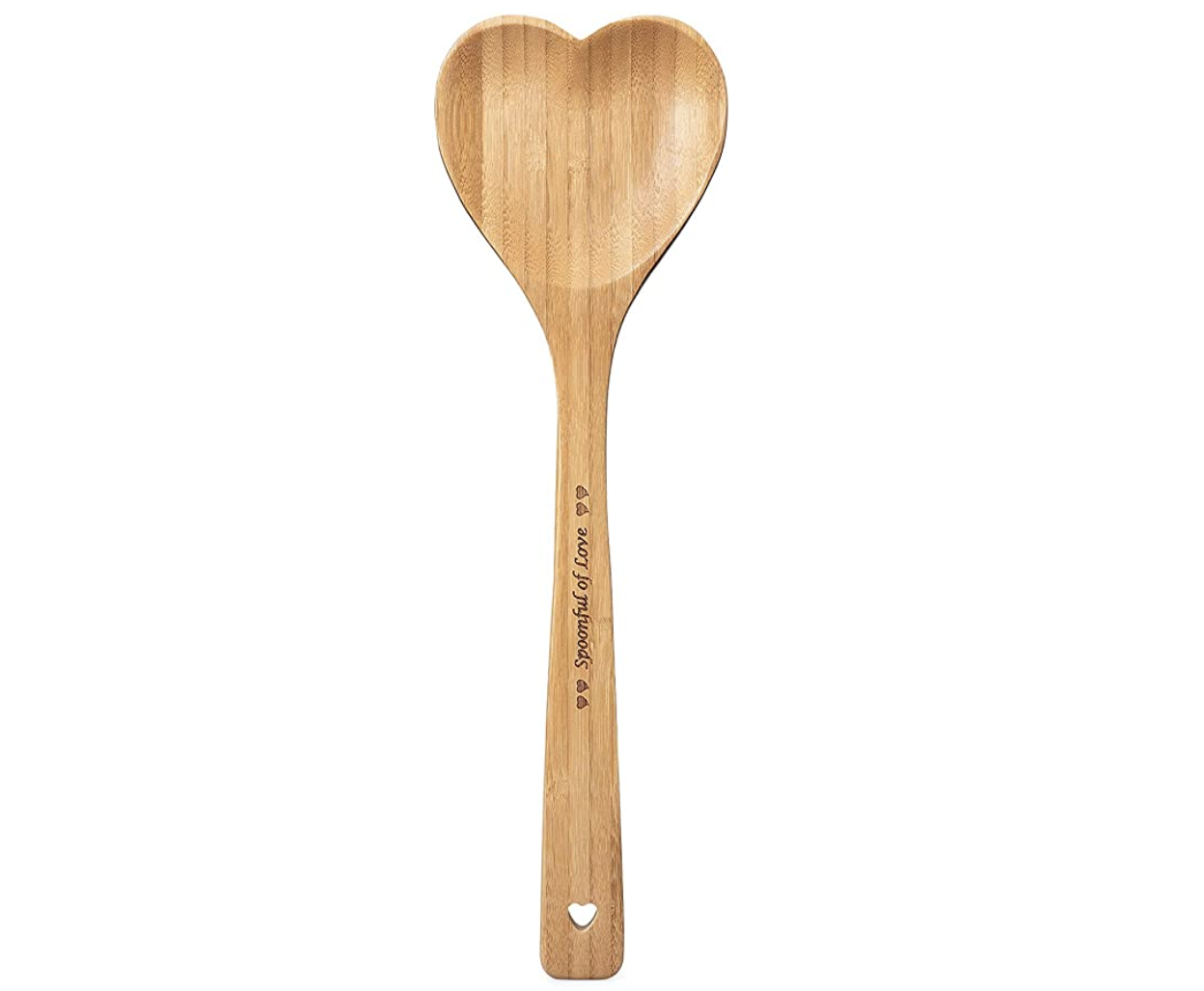 Heart Shaped Bamboo Spoon