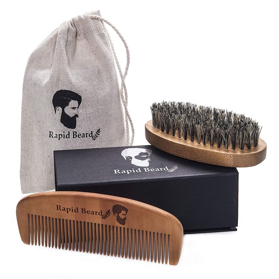 Beard Brush and Comb Kit