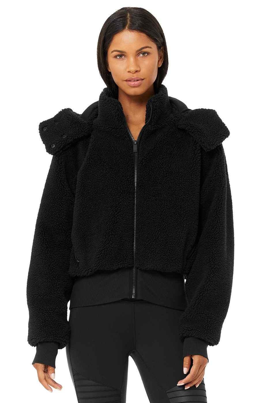Alo Yoga Women's Mixed Media Pullover Transitional Jacket, Black, XS: Buy  Online at Best Price in Egypt - Souq is now