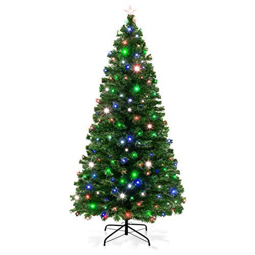 Best Choice Products 7 ft. Fiber Optic Artificial Christmas Tree