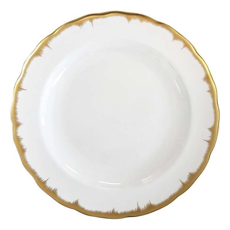 Chelsea Feather Gold Dinner Plate
