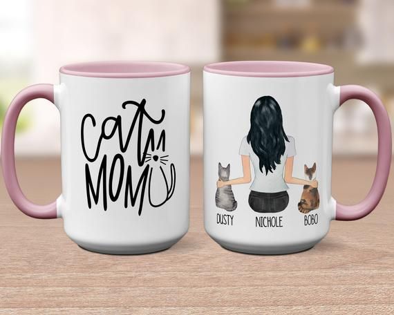 Funny Cat Themed Gifts Small and Delicate Try Me Cat Lady Ceramic Coffee Mug