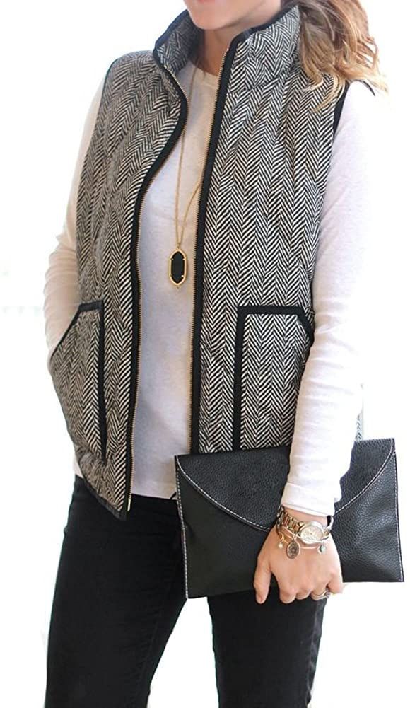 womens quilted puffer vest