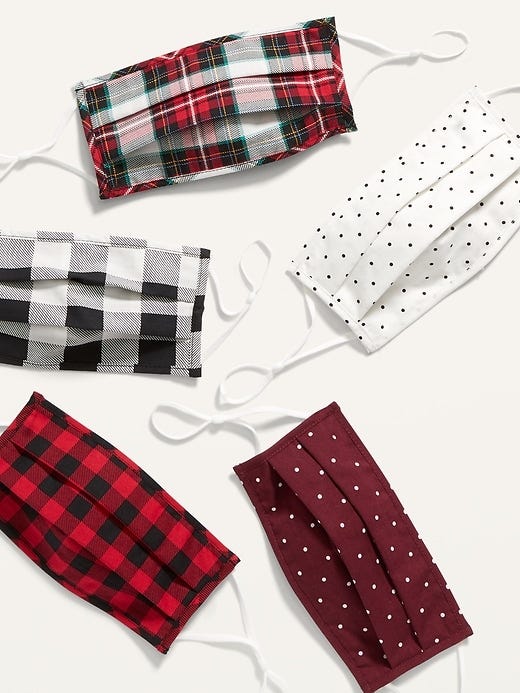 Triple-Layer Cloth Face Masks With Ear Adjusters