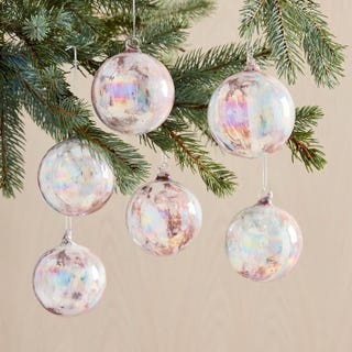 Iridescent Pink Baubles