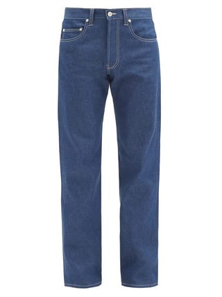 E. Tautz Contrast-stitch Straight-Leg Jeans E. Tautz Contrast-stitch Straight-Leg Jeans