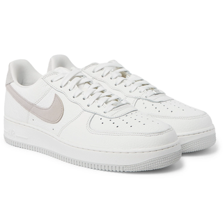 Nike Air Force 1 07 Suede-Trimmed Full-Grain Leather Sneakers Nike Air Force 1 07 Suede-Trimmed Full-Grain Leather Sneakers