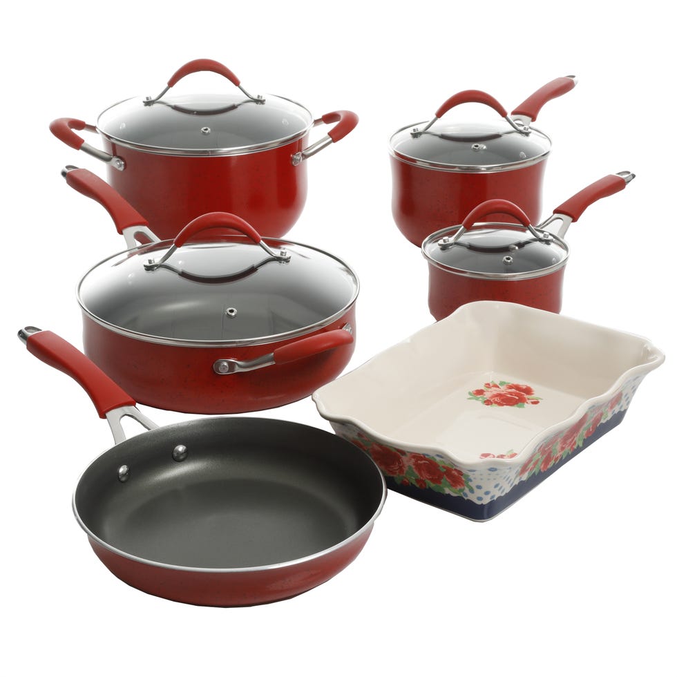 The Pioneer Woman 10-Piece Cookware Set